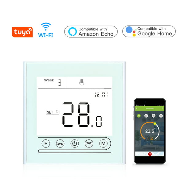 WiFi Smart Home Heating Thermostat Temperature Controller with Alexa Google Home 